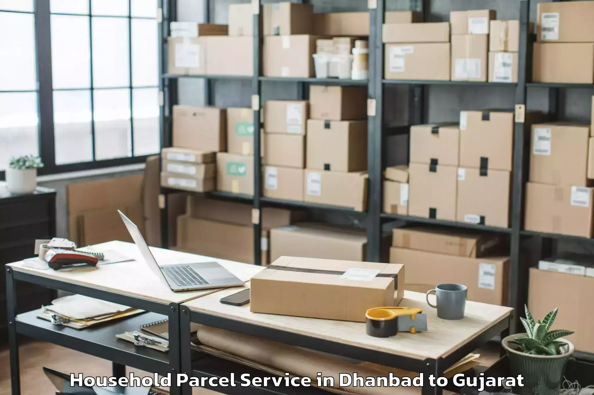 Book Dhanbad to Jhagadia Household Parcel